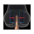 PDX Elite Milk Me Silly Remote-Controlled Vibrating Rotating Dual-Entry Mega Masturbator Beige - Fantasies Boutique