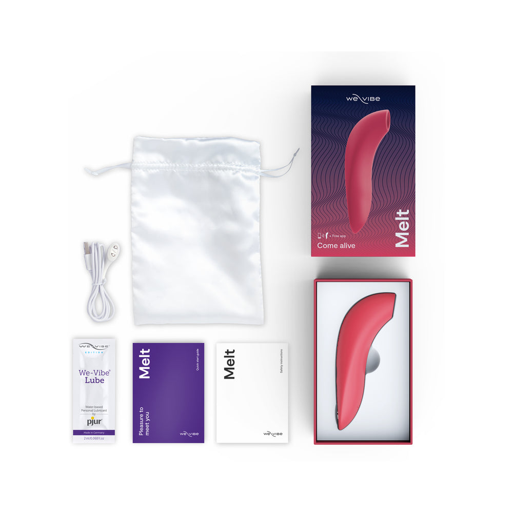 We-Vibe Melt Rechargeable Silicone Pleasure Air Clitoral Stimulator Pink - Fantasies Boutique