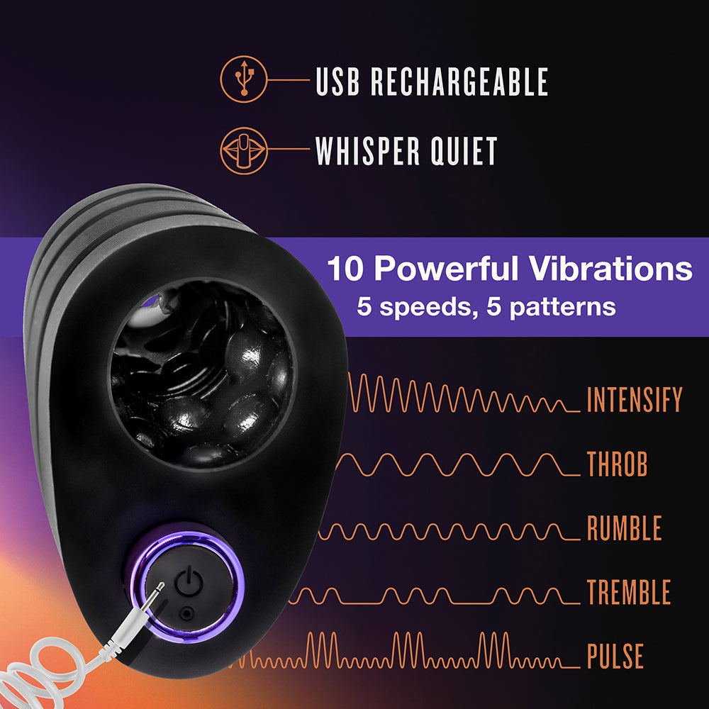 M Elite Platinum Strok Black - Fantasies Boutique