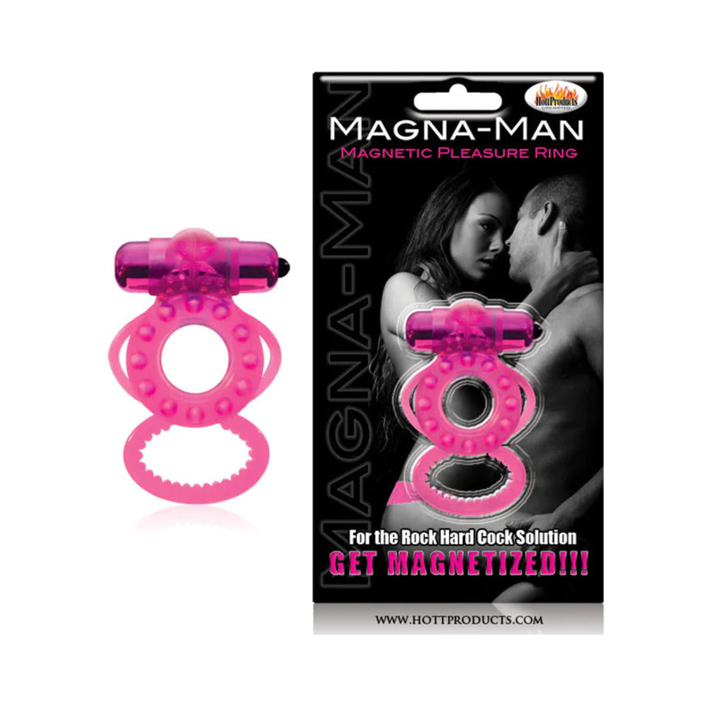 Magna Man Magnetic Ring Magenta - Fantasies Boutique