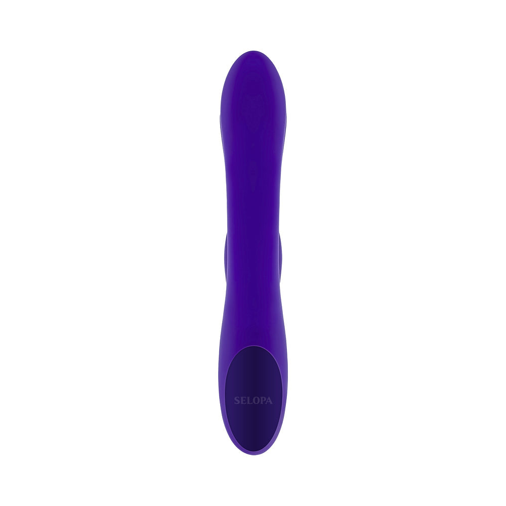 Selopa Poseable Bunny Rechargeable Dual Stimulator Silicone Purple - Fantasies Boutique