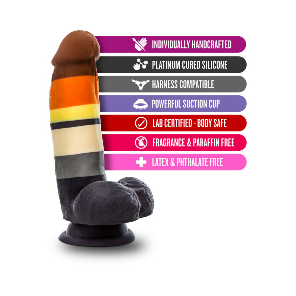 Avant Pride P9 Bear 7 in. Silicone Dildo with Balls - Fantasies Boutique