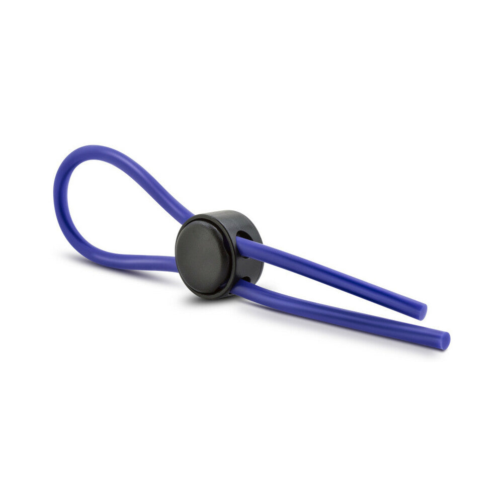 Stay Hard Silicone Loop Lasso/Bolo Cockring Blue - Fantasies Boutique