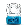 Blush Play with Me Pleaser Rechargeable Vibrating C-Ring Blue - Fantasies Boutique