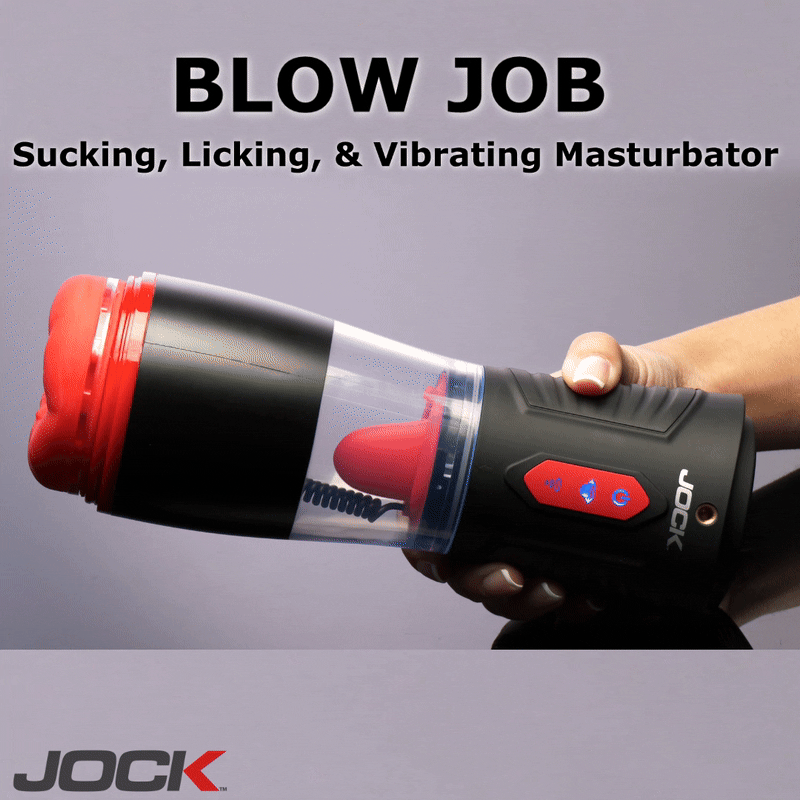 JOCK Advanced Blow Job Sucking, Licking, & Vibrating Masturbator