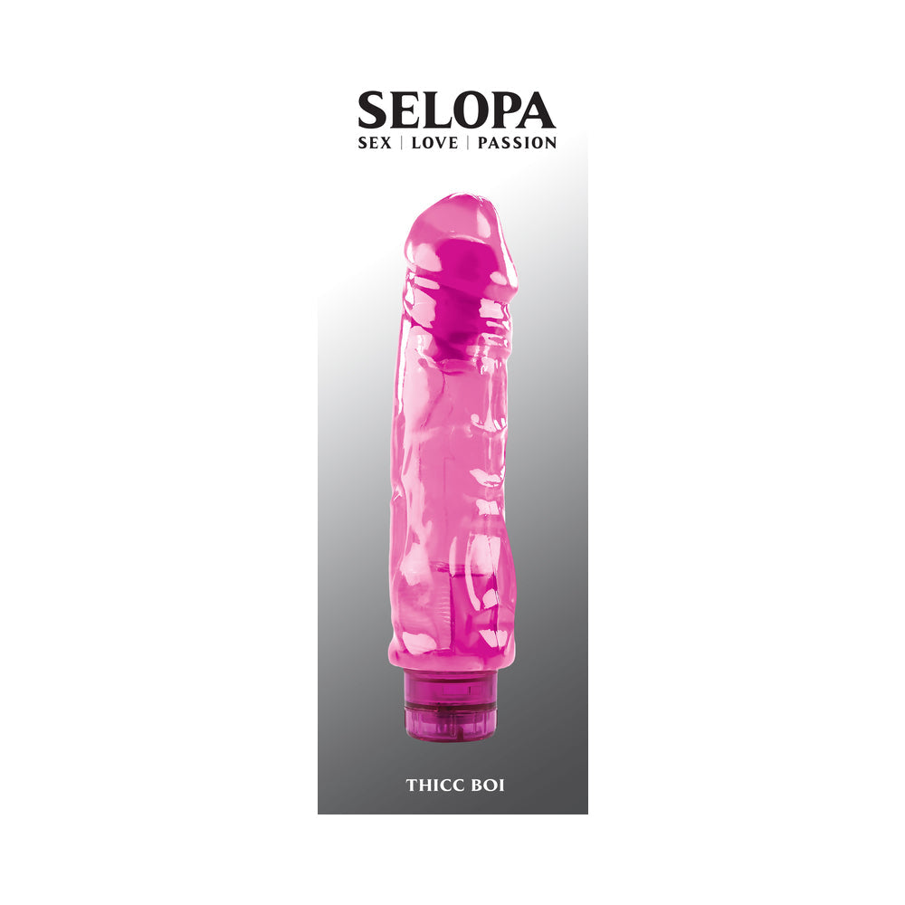 Selopa Thicc Boi Vibrating Vibe Rubber Pink - Fantasies Boutique