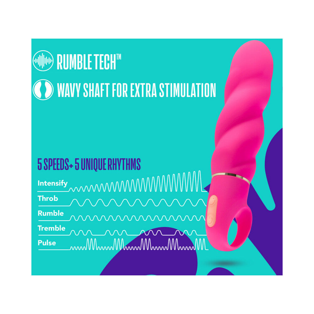 Aria Amazing AF Silicone Vibrator Fuchsia - Fantasies Boutique
