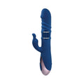 Evolved The Ringer Rechargeable Thrusting Silicone Rabbit Vibrator Blue - Fantasies Boutique