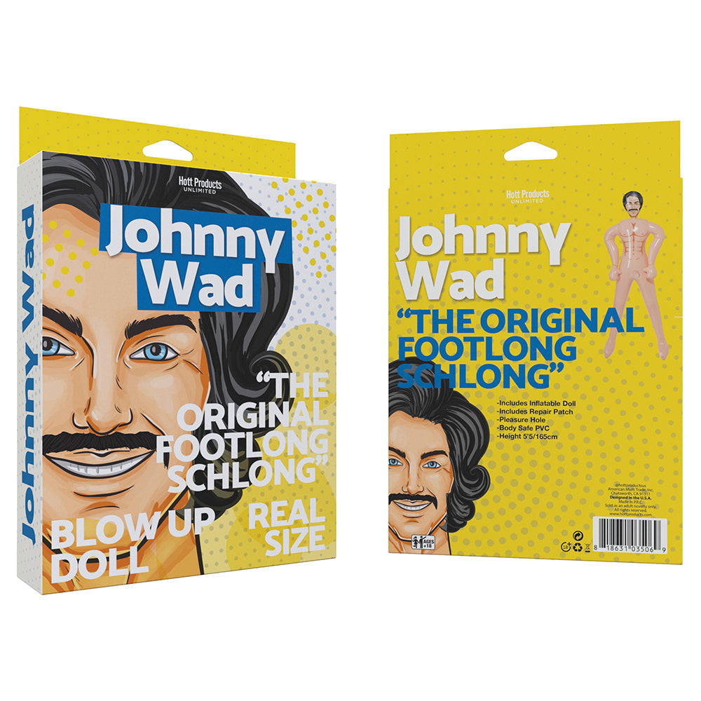 Johnny Wad Blow Up Doll with Large Penis - Fantasies Boutique