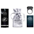 Fifty Shades of Grey Feel It, Baby! Silicone Vibrating Cockring Black - Fantasies Boutique