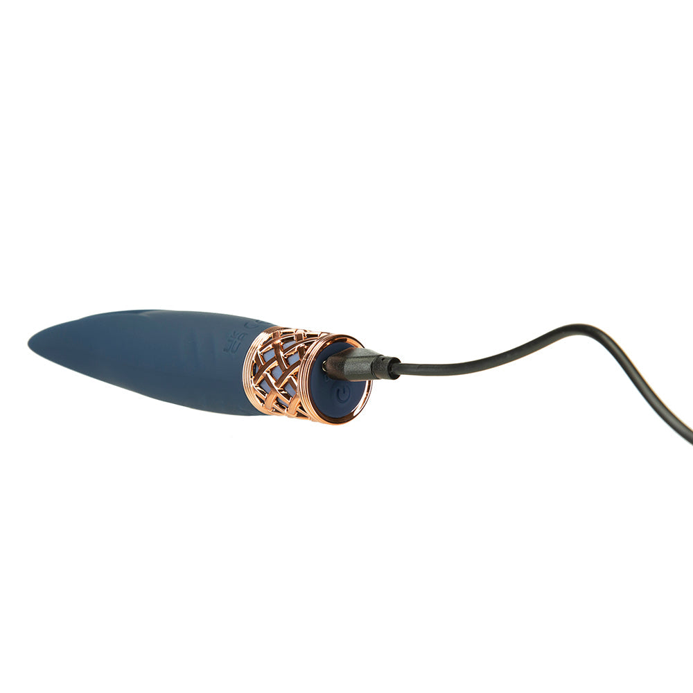 Pillow Talk Secrets Playful Rechargeable Silicone Clitoral Vibrator Navy - Fantasies Boutique