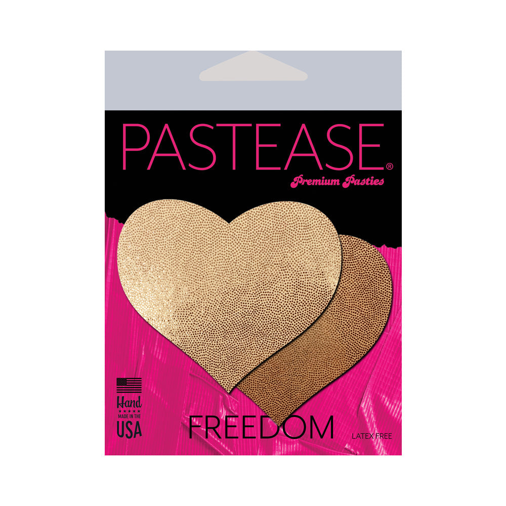 Pastease Love: Liquid Rose Gold Heart Pasties