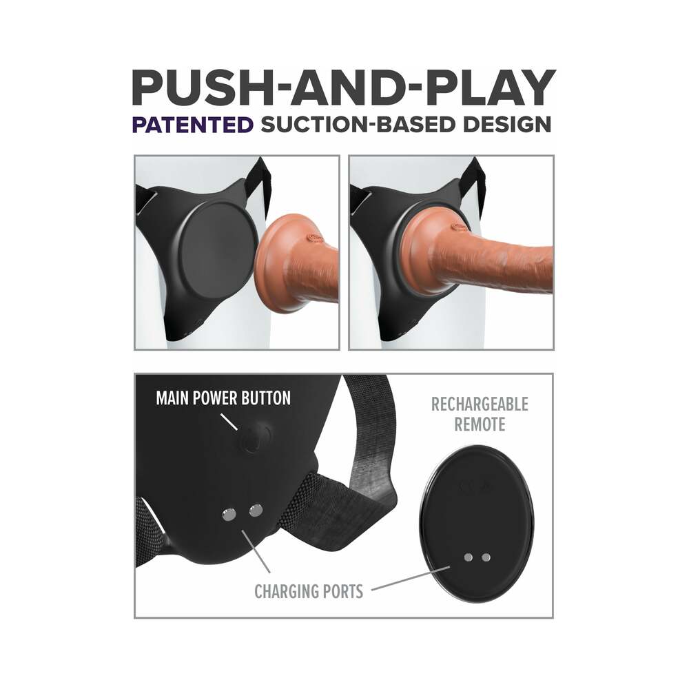 Body Dock G-Spot Pro Vibrating Silicone Strap-On Harness - Fantasies Boutique