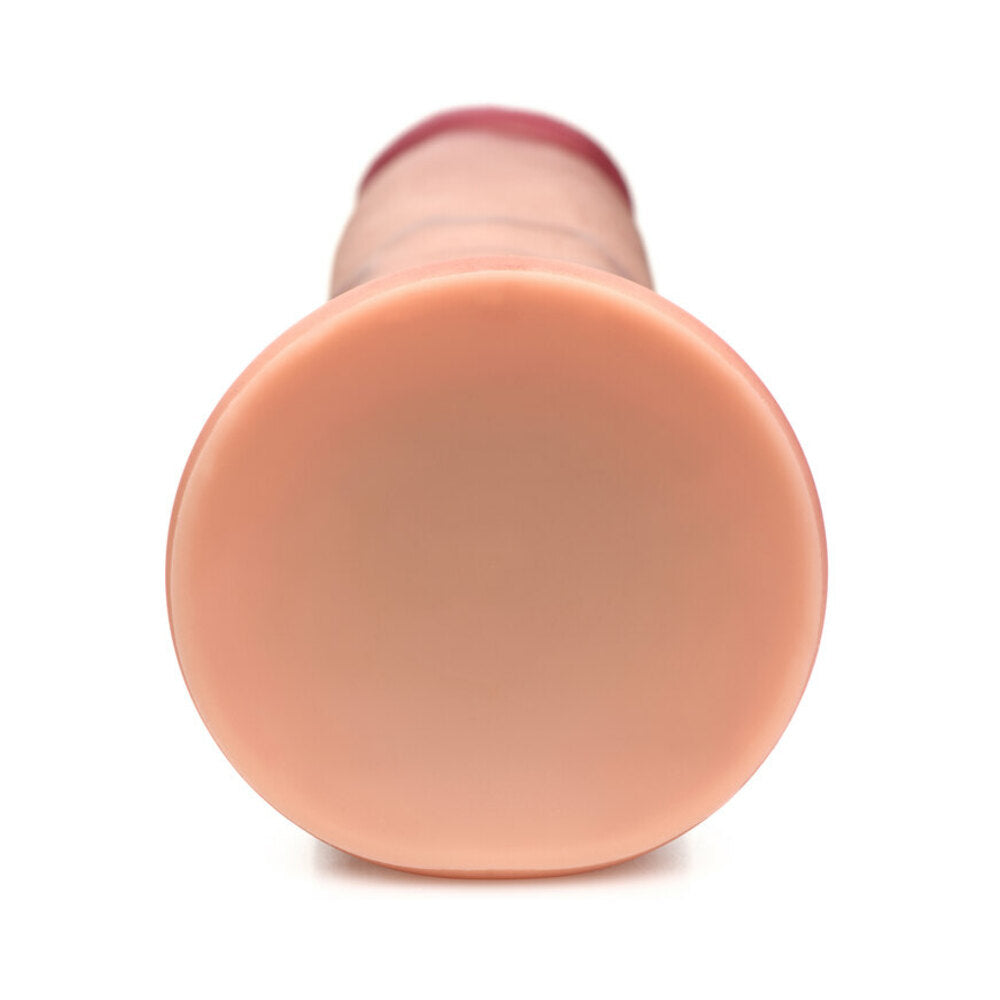 Curve Toys Jock Dual Density 8 in. Silicone Dildo with Suction Cup Light - Fantasies Boutique