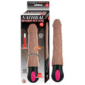 Natural Realskin Hot Cock #1 Fully Bendable 12 Function USB Cord Included Waterproof Brown - Fantasies Boutique