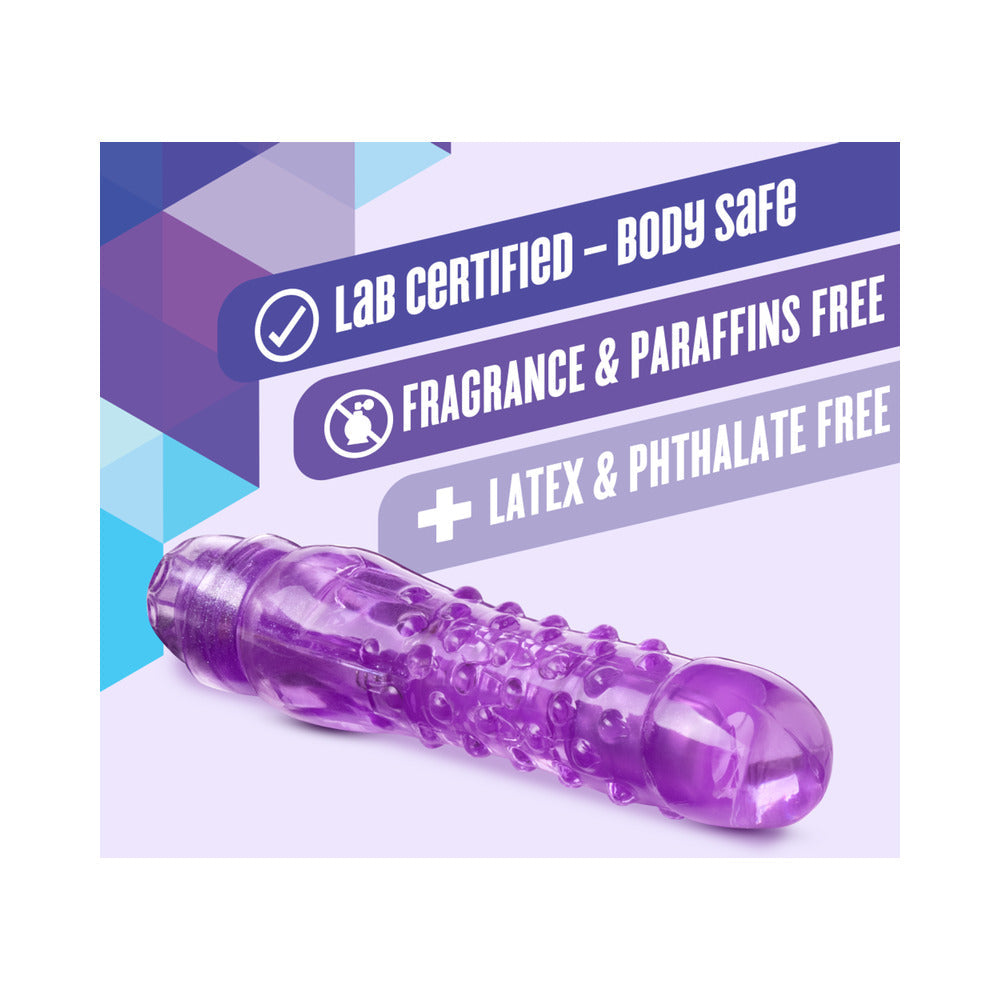 Naturally Yours Bump n' Grind Textured Slimline Vibrator Purple - Fantasies Boutique