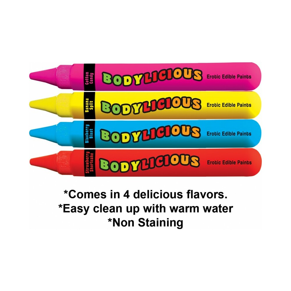 Bodylicious Edible Body Pens 4pk Assorted Flavors - Fantasies Boutique