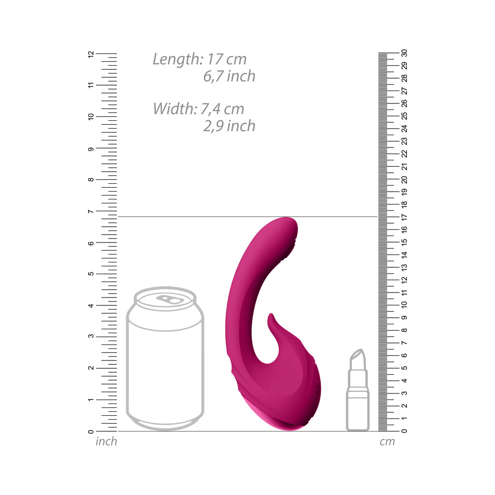 VIVE MIKI Rechargeable Pulse Wave & Flickering Dual Stimulation G-Spot Vibrator Pink - Fantasies Boutique