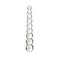 Icicles No. 2 Beaded 8.5 in. Glass Dildo Clear
