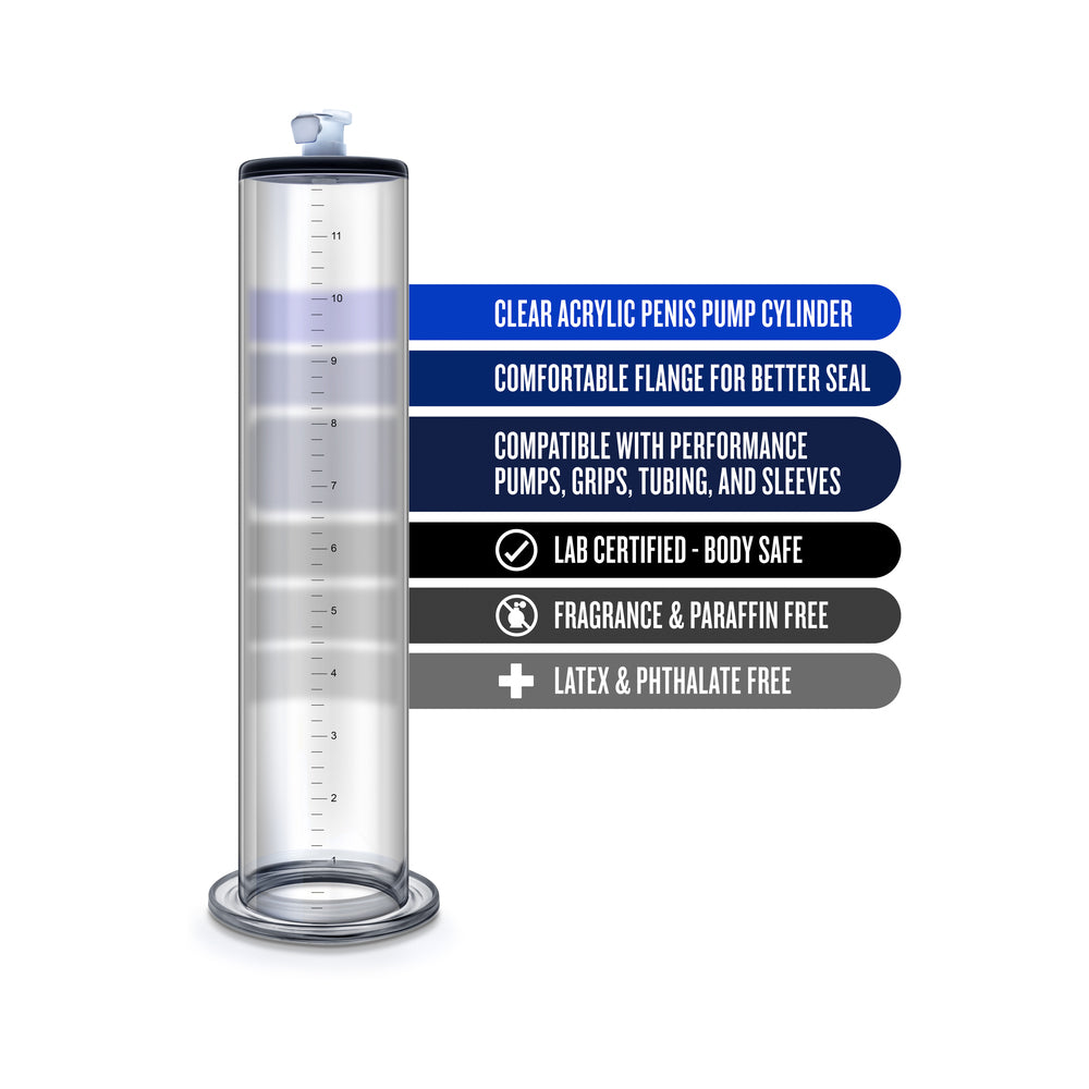 Performance - 12in x 2.5in Penis Pump Cylinder - Clear