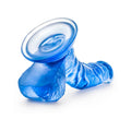 B Yours Sweet 'n Hard 8 Realistic 6.5 in. Dildo with Balls Blue - Fantasies Boutique