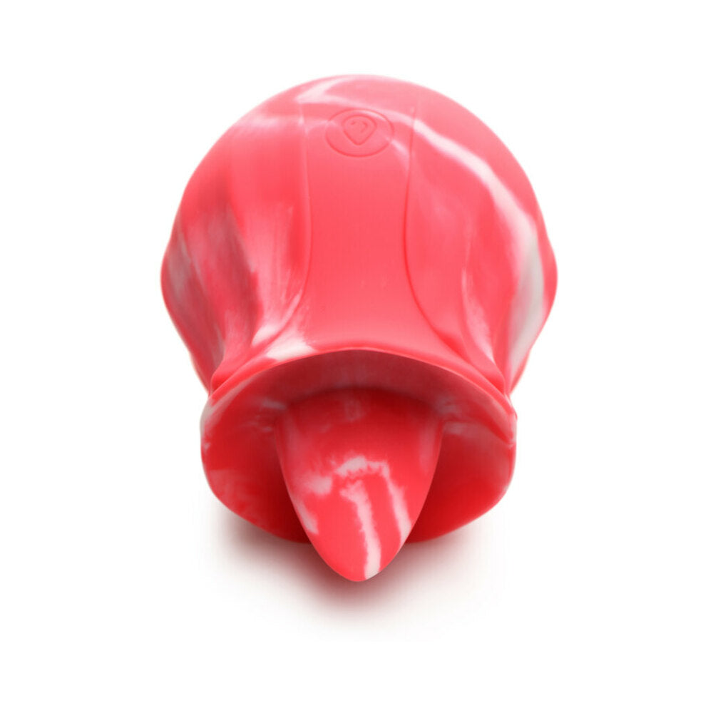 Curve Toys Gossip Cum Into Bloom Rechargeable Silicone Licking Rose Pink Twirl - Fantasies Boutique