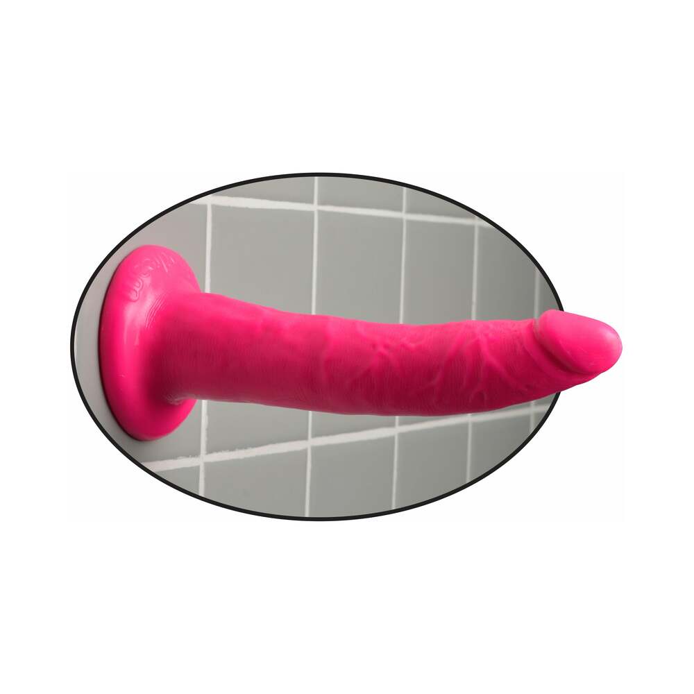 Pipedream Dillio 7 in. Slim Realistic Dildo With Suction Cup Pink - Fantasies Boutique