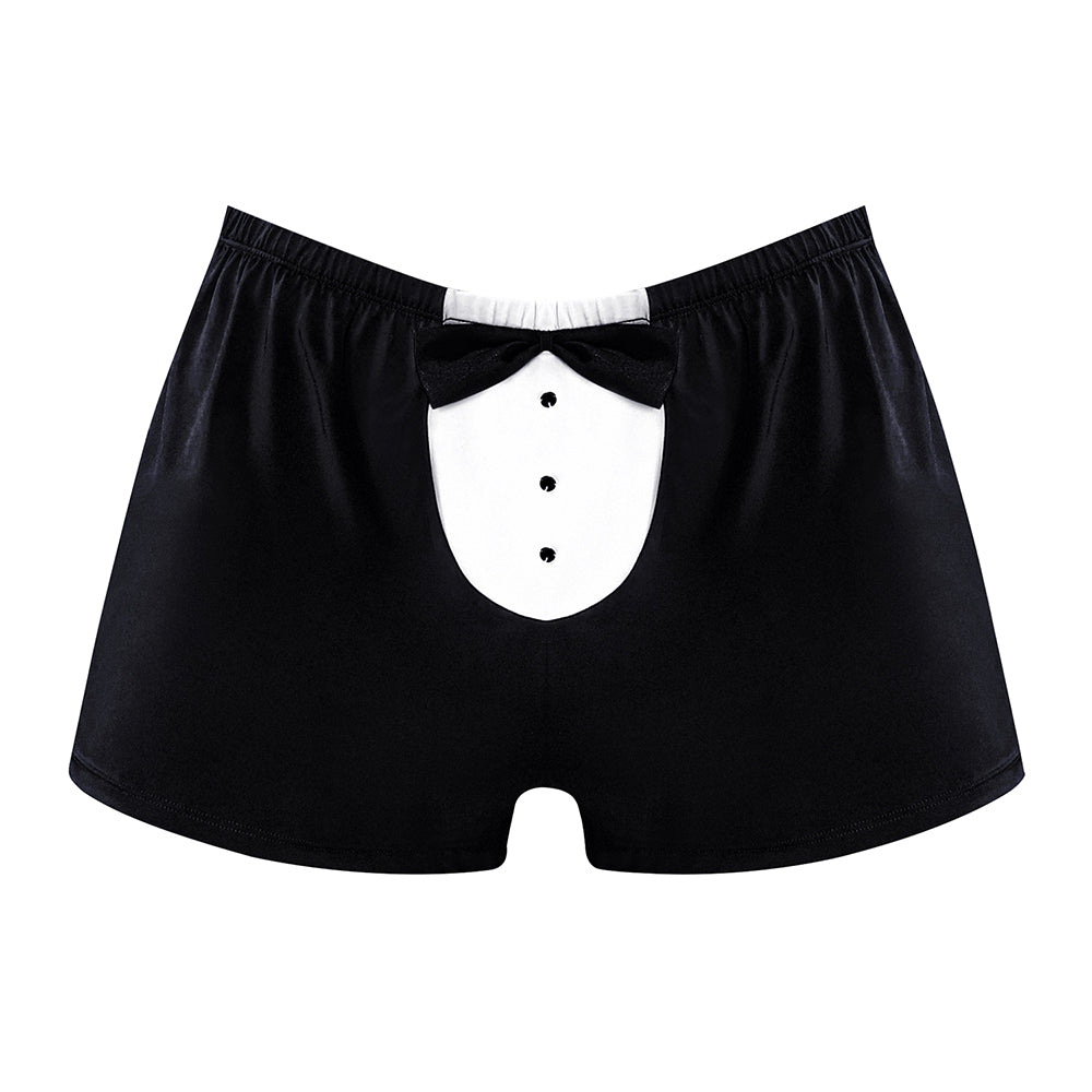 Male Power Tuxedo Boxer Black O/S - Fantasies Boutique