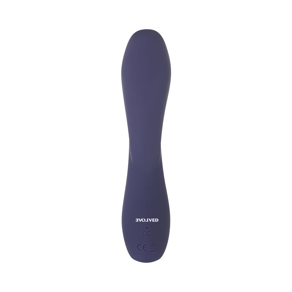 Evolved Coming Strong Rechargeable Silicone G-Spot Vibrator Purple - Fantasies Boutique