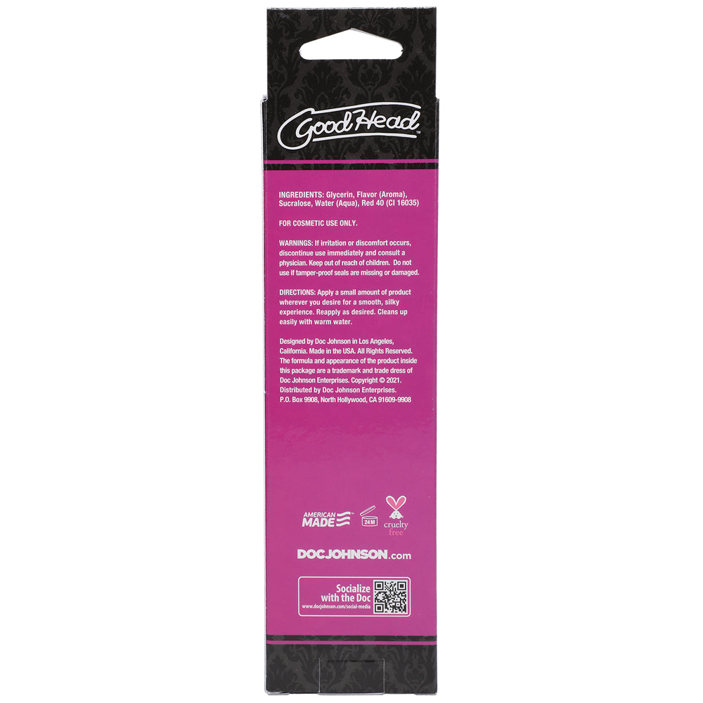 GoodHead Warming Head Oral Delight Gel Strawberry 4 oz. - Fantasies Boutique