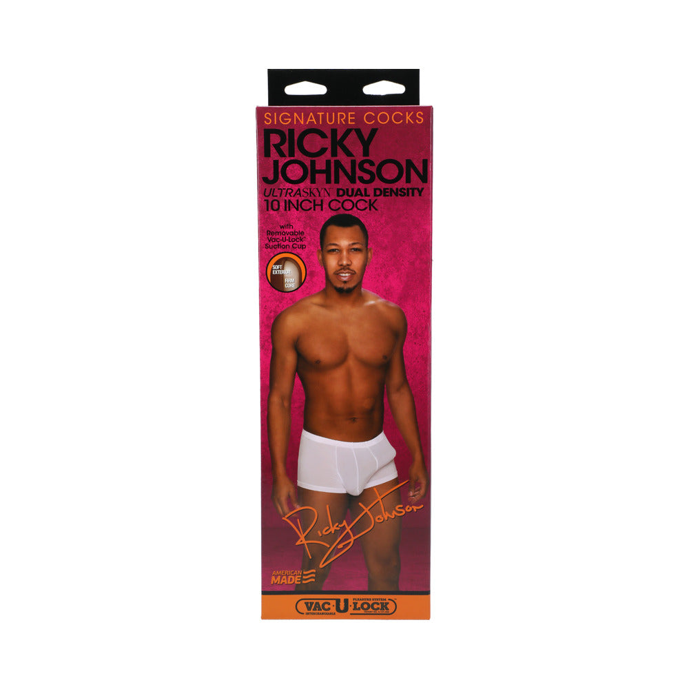 Signature Cocks Ricky Johnson 10-Inch ULTRASKYN Cock with Removable Vac-U-Lock Suction Cup - Fantasies Boutique