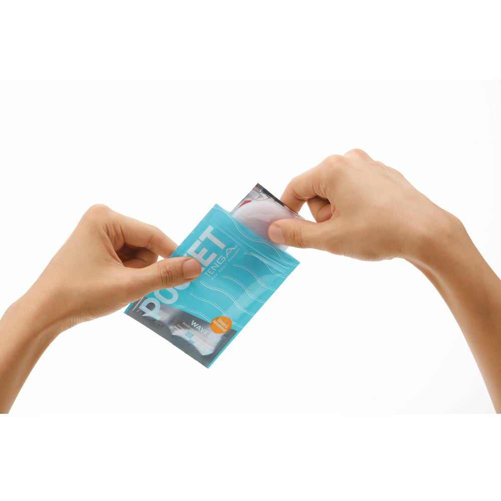 Tenga Pocket Masturbator Sleeve Wavy Line - Fantasies Boutique