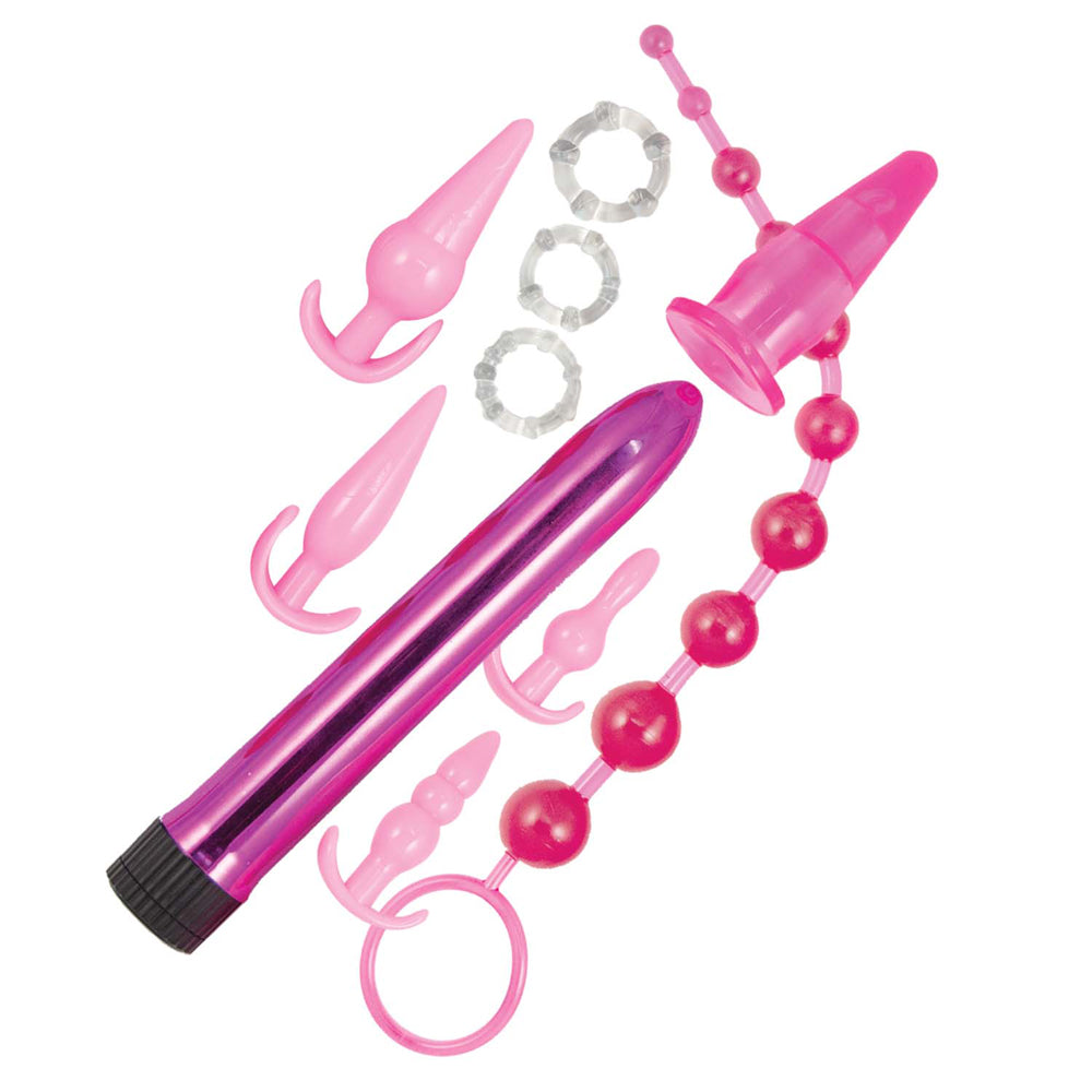 Pink Elite Collection Anal Play Kit Pink - Fantasies Boutique