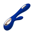 LELO SORAYA WAVE Rechargeable Rabbit Vibrator Midnight Blue - Fantasies Boutique