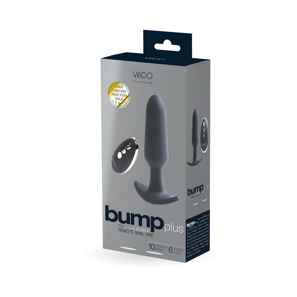 Bump Plus Rechargeable Remote Control Anal Vibe Black - Fantasies Boutique
