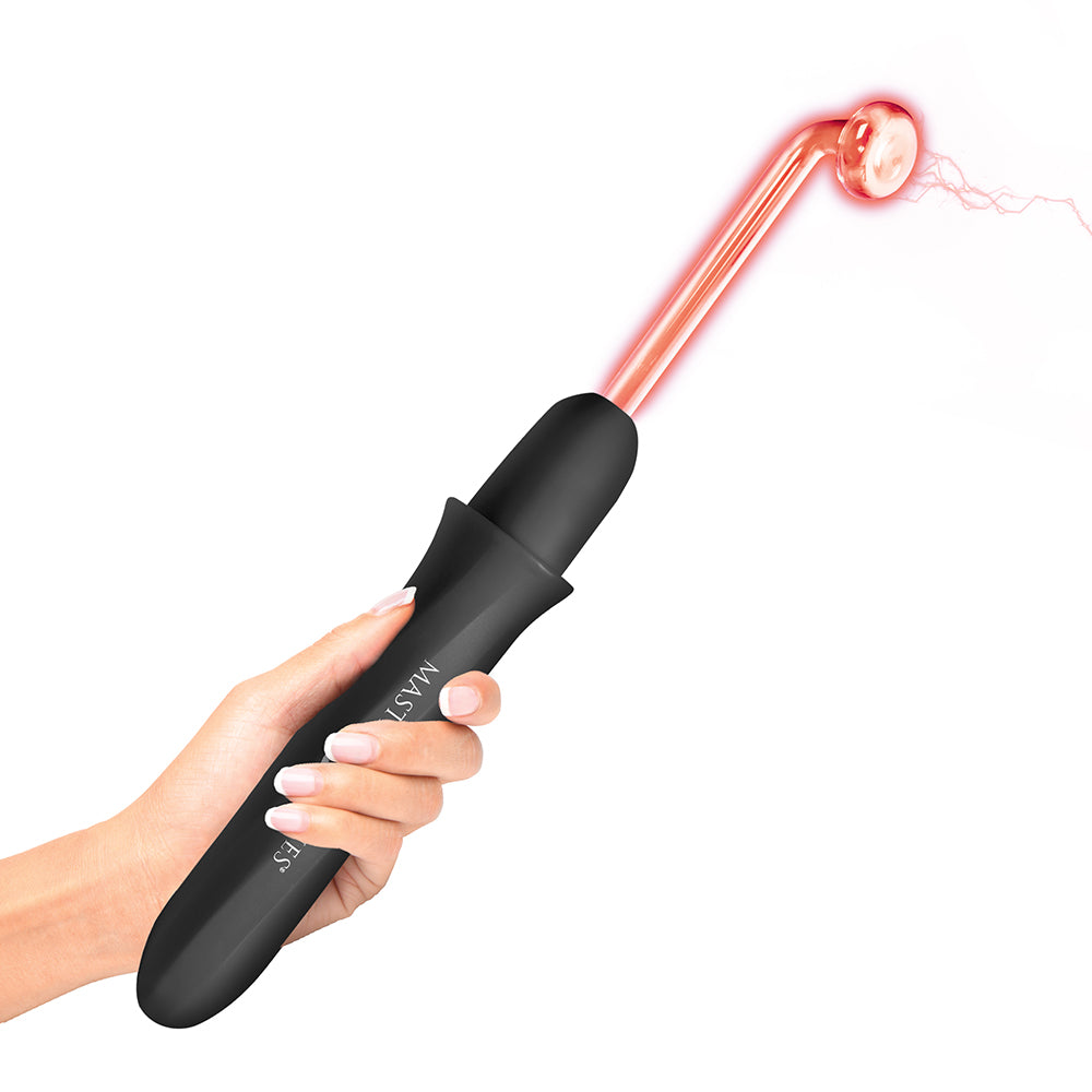 Master Series Elektra Rechargeable E-Stim Wand Black