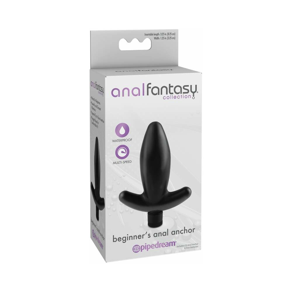 Pipedream Anal Fantasy Collection Vibrating Beginner's Anal Anchor Black - Fantasies Boutique