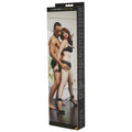 Sportsheets Expandable Spreader Bar & Cuffs Set Black - Fantasies Boutique