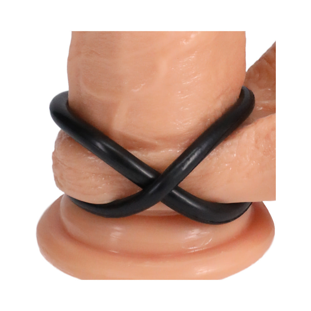 Rock Solid Tri-Pack Rubber Gasket (1.25in, 1.5in, 2in) Black - Fantasies Boutique