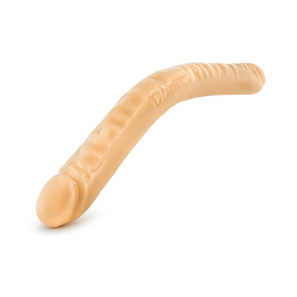 Blush B Yours 18 in. Double Dildo Beige - Fantasies Boutique
