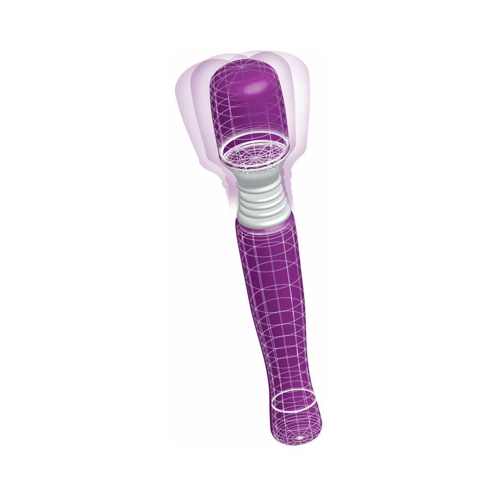 Mini Wanachi Waterproof Massager Flexible Silicone Wand Vibrator Purple - Fantasies Boutique
