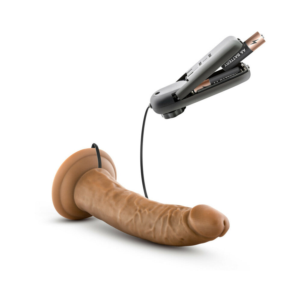 Dr. Skin Dr. Dave Realistic 7 in. Vibrating Dildo Tan - Fantasies Boutique