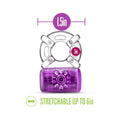 Blush Play with Me Pleaser Rechargeable Vibrating C-Ring Purple - Fantasies Boutique