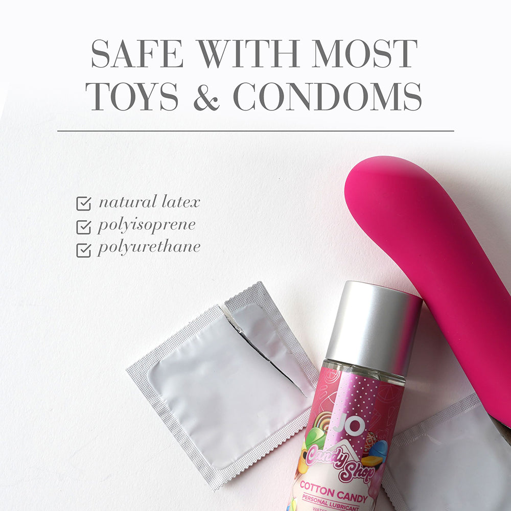 JO Candy Shop Cotton Candy Flavored Water-Based Lubricant 2 oz. - Fantasies Boutique