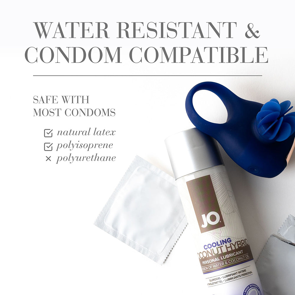 JO Coconut Hybrid Cooling Lubricant 4 oz. - Fantasies Boutique