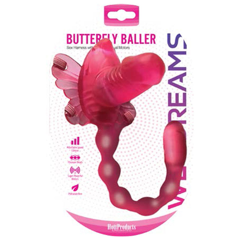 Wet Dreams Butterfly Baller- Pink - Fantasies Boutique