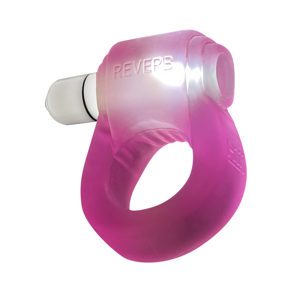 OxBalls Glowdick Cockring With Led Pink Ice - Fantasies Boutique