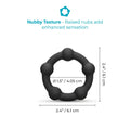 b-Vibe Snug Ring Orbit Nubby Snug Fit Silicone C-Ring