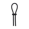 Rock Solid Black Silicone Double Lock Adjustable  Lasso/Bolo - Fantasies Boutique