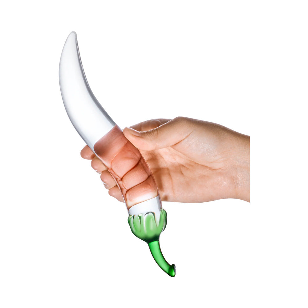 Glas 8.25 in. Glass Naturals Chili Pepper Dildo - Fantasies Boutique